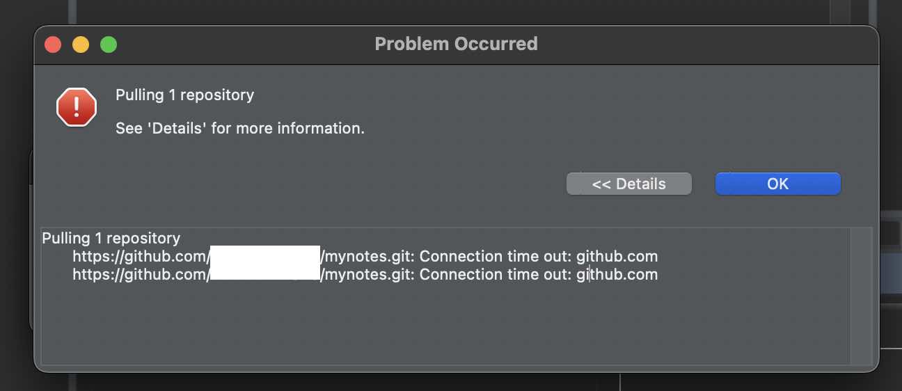 Connection time out- github.com